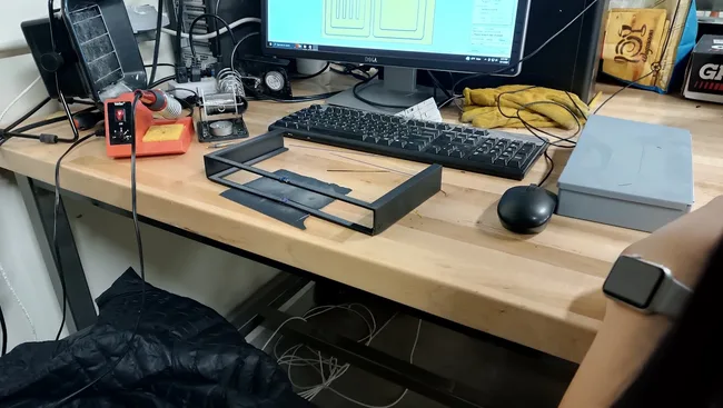 Electric Air Filtration System — Picture during the assembly