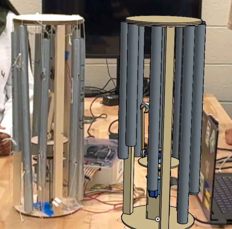 Automated Chime Machine — project photograph or engineering drawing